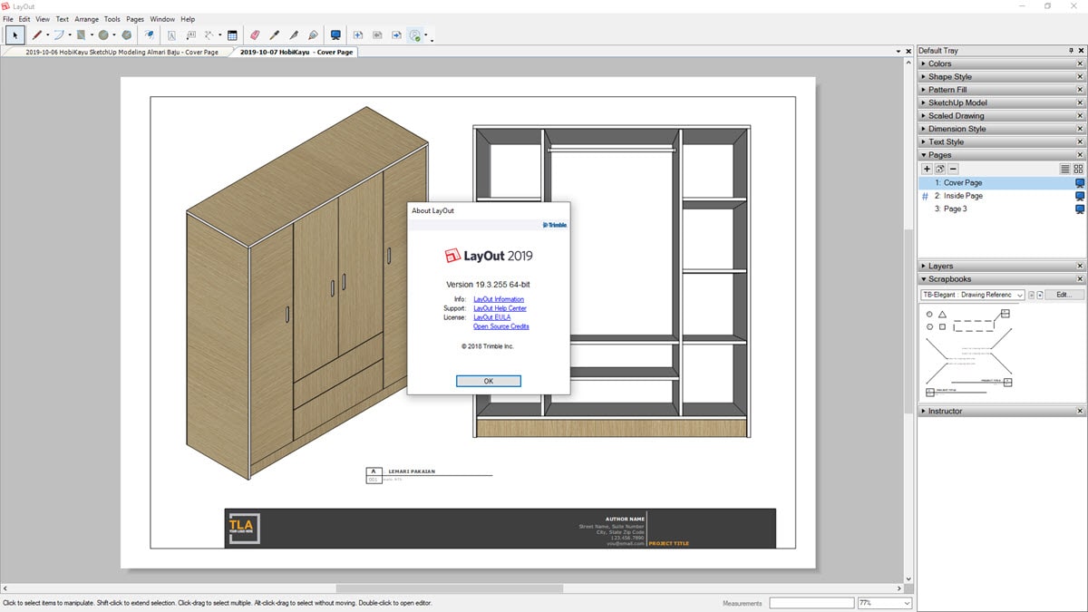 Sketchup layout template download